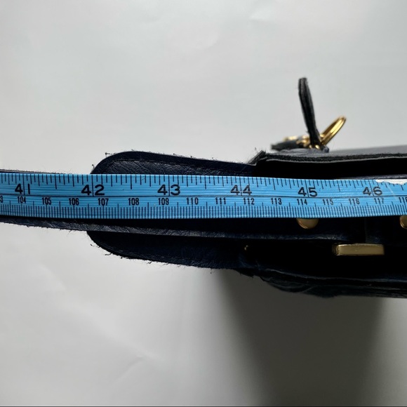 Cornell Cross Body Purse - Navy Man-Made Leather - Picture 7 of 9